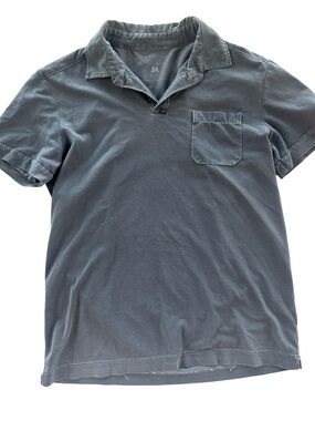 Calvin Klein Dusty Blue Short-Sleeve Polo with Pocket